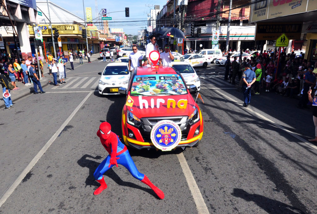 Hirna taxi app during Araw ng Davao 2018