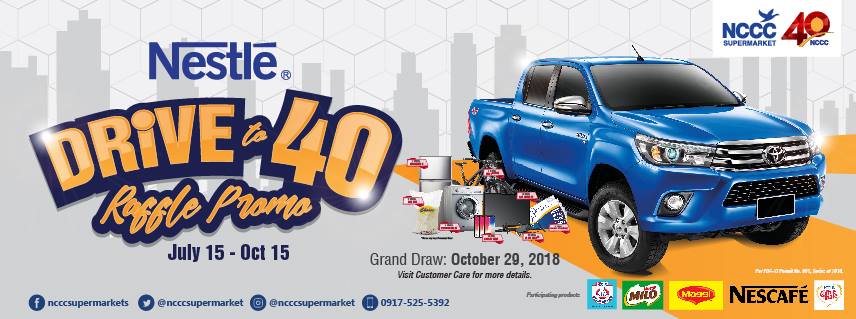 NCCC Drive to 40 raffle promo