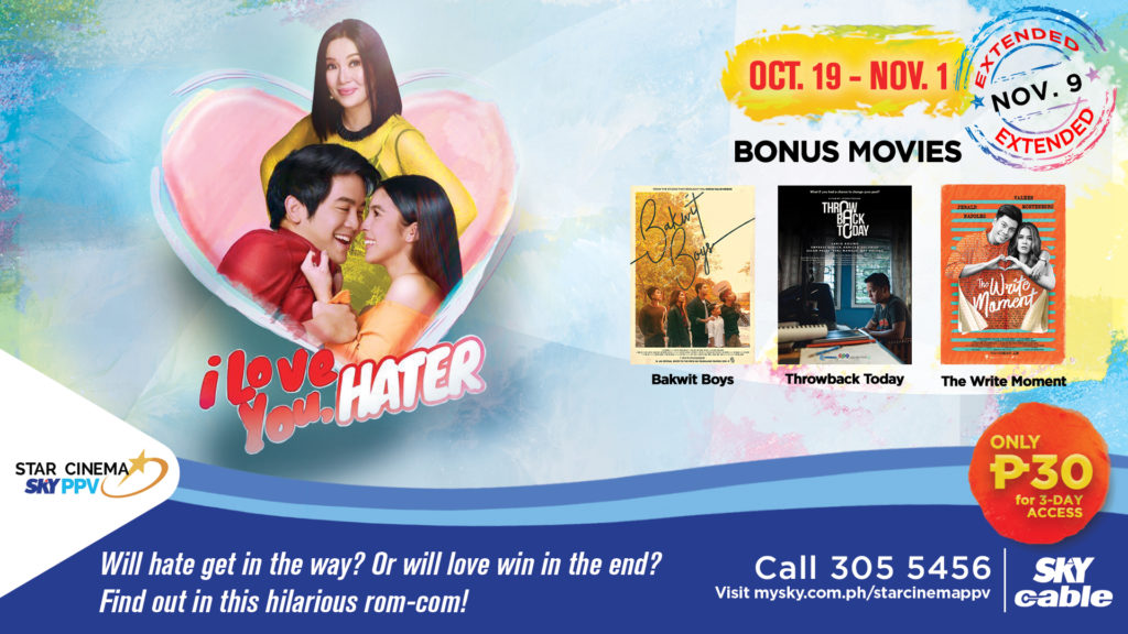 Star Cinema on SKY PPV Extended November 9