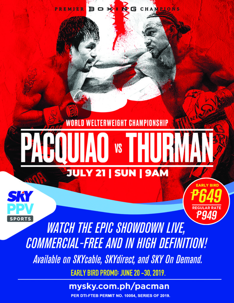 PR Artcard - Pacman vs Thurman PPV - Early Bird